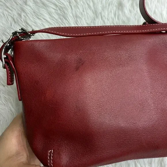 Vintage COACH y2k  Red Demi Legacy Mini Duffle bag - Picture 6 of 14
